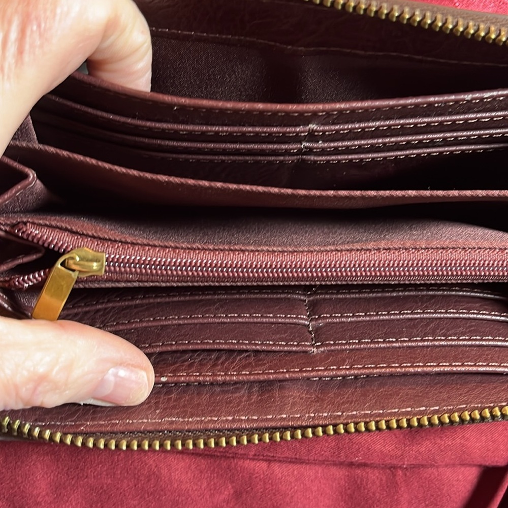 Multi Colored Fossil Wallet-Euc - image 8